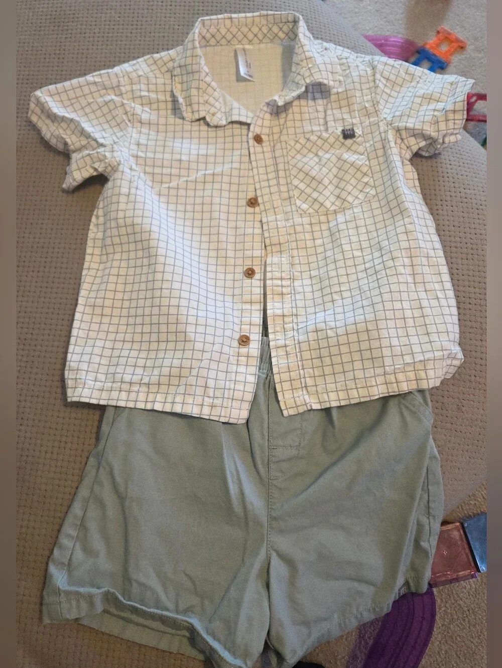Modern Moments by Gerber Toddler Boy Resort Shirt and Short Outfit Set, 2-Piece